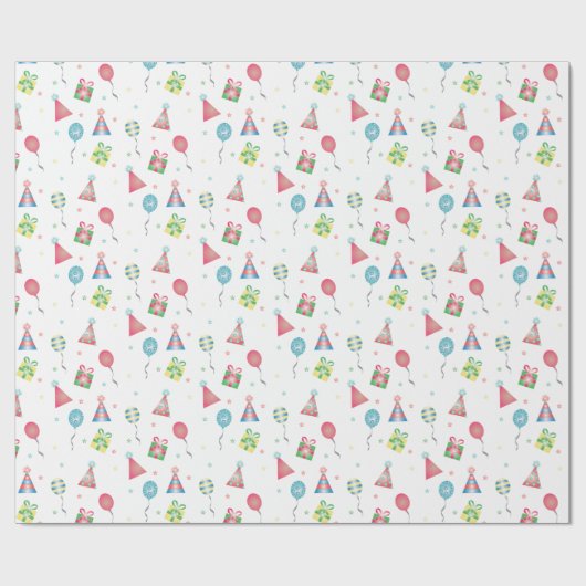 Cadeaus van de Birthday-Petten van de partij Cadeaupapier (Vlak)