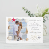 Cadeaus van het Zee Foto Save the Date Aankondigin Kaart (Staand voorkant)