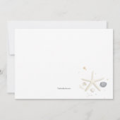 Cadeaus van het Zee Foto Save the Date Aankondigin Kaart (Achterkant)