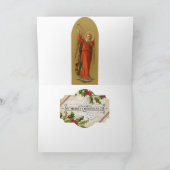 Cadeaus van Kerstmis van de Cupido de brengende op Feestdagen Kaart (Binnen)