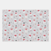 Cadeaus van kerstpootBeren Inpakpapier Vel (Voorkant 3)