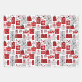 Cadeaus van kerstpootBeren Inpakpapier Vel (Voorkant 2)