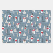 Cadeaus van kerstpootBeren Inpakpapier Vel (Voorkant)