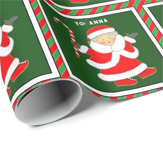 Cadeaus van mevrouw Claus Cadeaupapier (Rol Hoek)