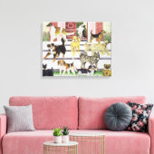 Cadeaus van partijen canvas afdruk (Insitu (Woonkamer))