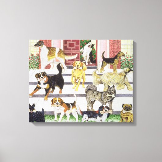 Cadeaus van partijen canvas afdruk (Voorkant)