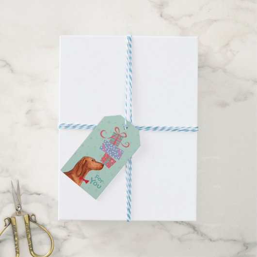 Cadeaus Vizsla Gift Labels Cadeaulabel (Met Touw)