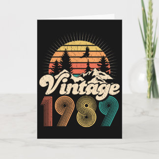 Cadeaus voor 30e verjaardag - Vintage 1989 Wandela Kaart