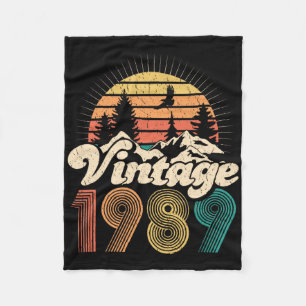 Cadeaus voor 30e verjaardag - Vintage 1989 Wandele Fleece Deken