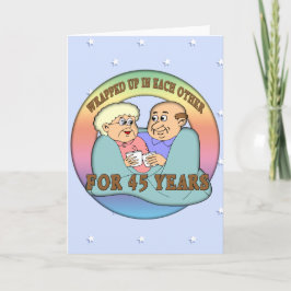 Cadeaus voor 45e trouwdag kaart