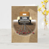 Cadeaus voor 50e trouwdag kaart (Gele Bloem)