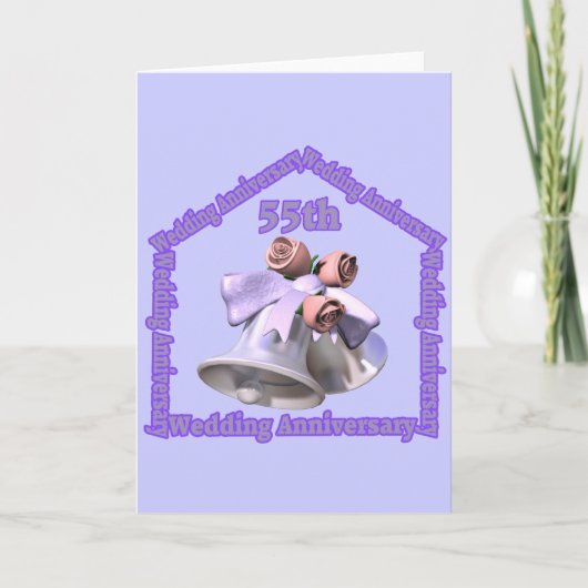 Cadeaus voor 55e trouwdag kaart (Voorkant)