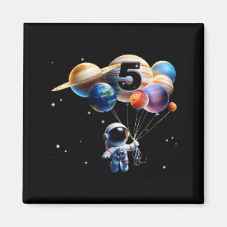 Cadeaus voor 5-jarige verjaardagsjongen Astronaut Magneet