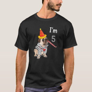Cadeaus voor 5-jarigen Ik ben 5 jaar verjaardag jo T-shirt