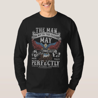 Cadeaus voor 65e verjaardag Mei 1960 Mannen Grappi T-shirt
