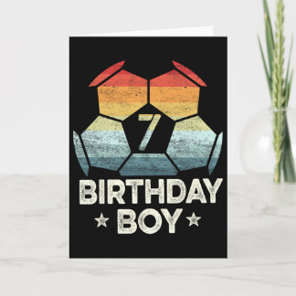 Cadeaus voor 7-jarige voetballer 7e verjaardag jon kaart