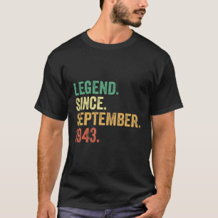 Cadeaus voor 80 Jaar Oud 80e Verjaardag Legende Si T-shirt