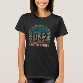 Cadeaus voor 83-jarigen Vintage 1942 Beperkte Edit T-shirt