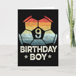 Cadeaus voor 9-jarige voetballer 9e verjaardag jon kaart