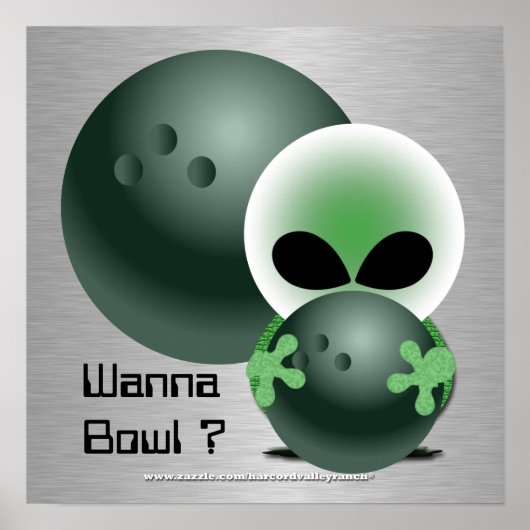 Cadeaus voor aangepaste Bowling-Posters Poster (Voorkant)