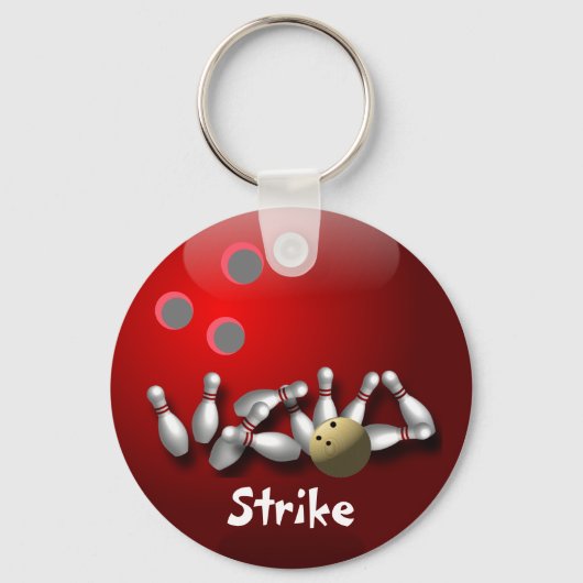 Cadeaus voor aangepaste Bowling-Sleutelhangers Sleutelhanger (Voorkant)