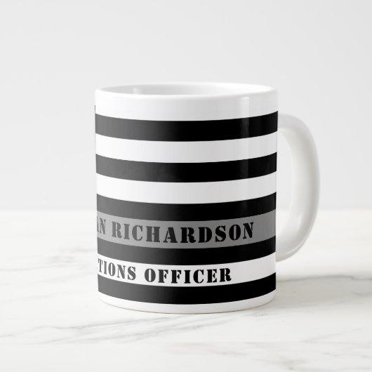 Cadeaus voor aangepaste thin-line correctiefunctio grote koffiekop (Voorkant rechts)