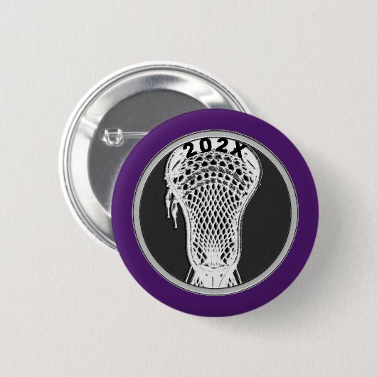 Cadeaus voor acrosse teamspeler ronde button 5,7 cm (Voorkant /achterkant)