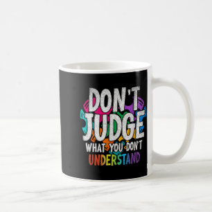 Cadeaus voor Autisme Bewustzijn Oordeel Niet Over Koffiemok