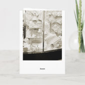  cadeaus voor Baby Storefront Window 1940's Kaart (Achterkant)