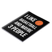 Cadeaus voor bball-spelers sport basketbalteam notitieboek (Linkerzijde)