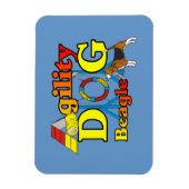 Cadeaus voor Beagle Agility Magneet (Verticaal)