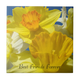 Cadeaus voor beste vrienden voor altijd Narcissen  Tegeltje