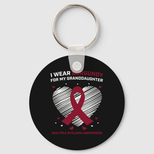 Cadeaus voor bloedkanker kleindochter multipel mye sleutelhanger (Voorkant)