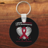 Cadeaus voor bloedkanker kleindochter multipel mye sleutelhanger (Voorkant)