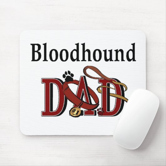 Cadeaus voor Bloodhound Vader Muismat (Met muis)