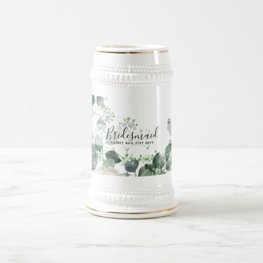 Cadeaus voor Bruidsmeisjes Witte Rozen Thema Geper Bierpul (Center)