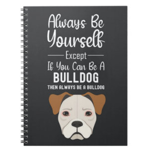 Cadeaus voor Bulldog Liefhebbers Grappige Dieren H Notitieboek