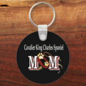Cadeaus voor Cavalier King Charles Spaniel Moeder Sleutelhanger (Voorkant)
