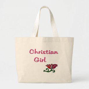 Cadeaus voor christelijke meisjes grote tote bag