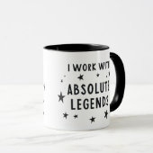Cadeaus voor collega's | Ik werk met een absolute  Mok (Voorkant rechts)