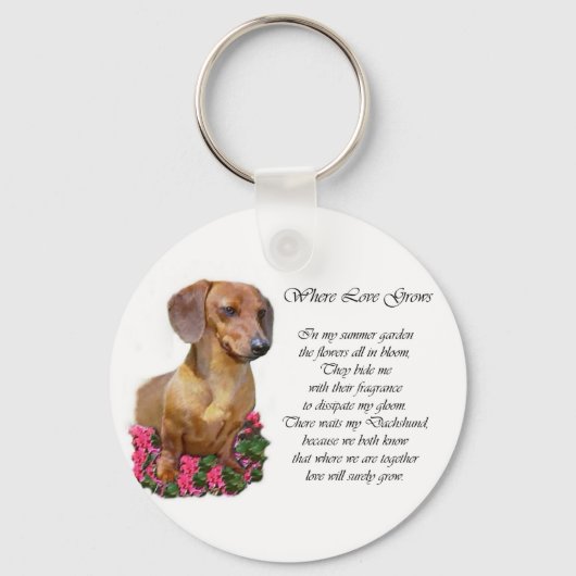 Cadeaus voor Dachshund-liefhebbers Sleutelhanger (Voorkant)