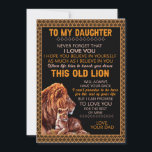 Cadeaus voor Dochter | Brief aan mijn dochter van  Kaart<br><div class="desc">Cadeaus voor Dochter | Aan mijn dochter vergeet nooit dat ik van je hou Groet van vader</div>