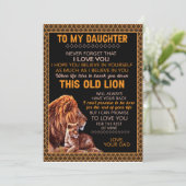 Cadeaus voor Dochter | Brief aan mijn dochter van  Kaart (Staand voorkant)