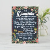 Cadeaus voor Dochter | Brief aan mijn dochter van  Kaart (Staand voorkant)