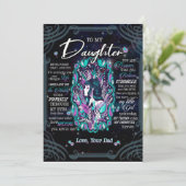 Cadeaus voor Dochters | Brief aan mijn dochter van Kaart (Staand voorkant)