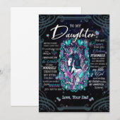 Cadeaus voor Dochters | Brief aan mijn dochter van Kaart (Voorkant / Achterkant)