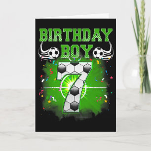 Cadeaus voor een 7-jarige verjaardag jongen Voetba Kaart