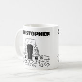 Cadeaus voor een auto-mechanisme met Mok voor naam (Voorkant links)