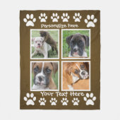 Cadeaus voor een Hondenliefhebber - Aangepaste fot Fleece Deken (Voorkant)