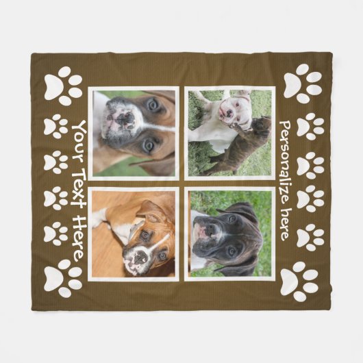 Cadeaus voor een Hondenliefhebber - Aangepaste fot Fleece Deken (Voorkant (Horizontaal))